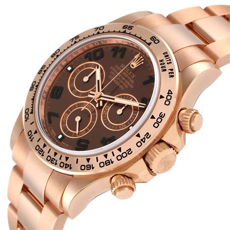 rose gold rolex with brown face|rolex daytona rose gold for sale.